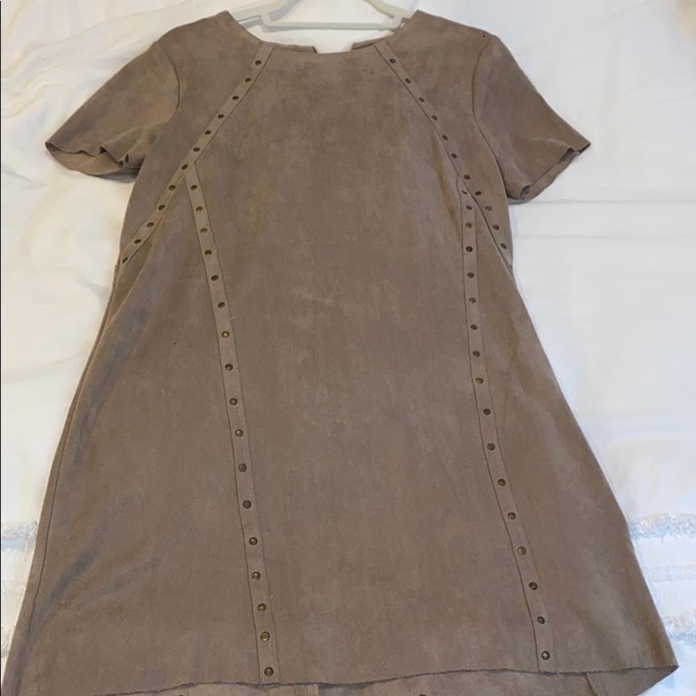 Suede Tan Dress